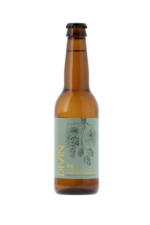 Bière des vendanges sans alcool - IPA Sauvignon Blanc - Divin - frontbs