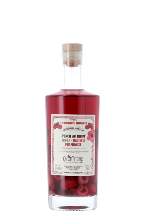 PUNCH AU RHUM FRAMBOISE HIBISCUS - L’Arôm Arrangé - frontbs