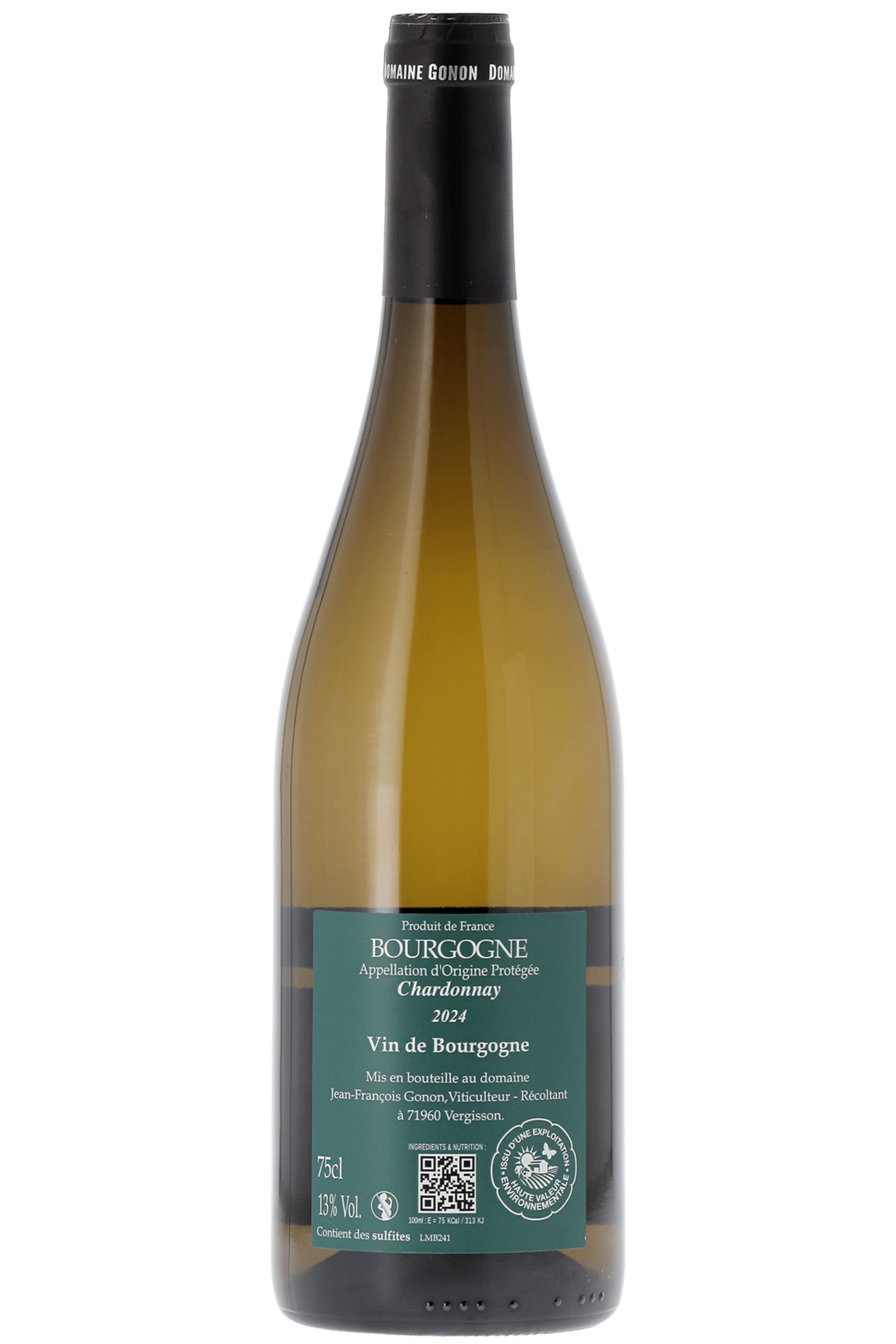 Bourgogne Chardonnay Domaine Gonon 2024 - frontbs