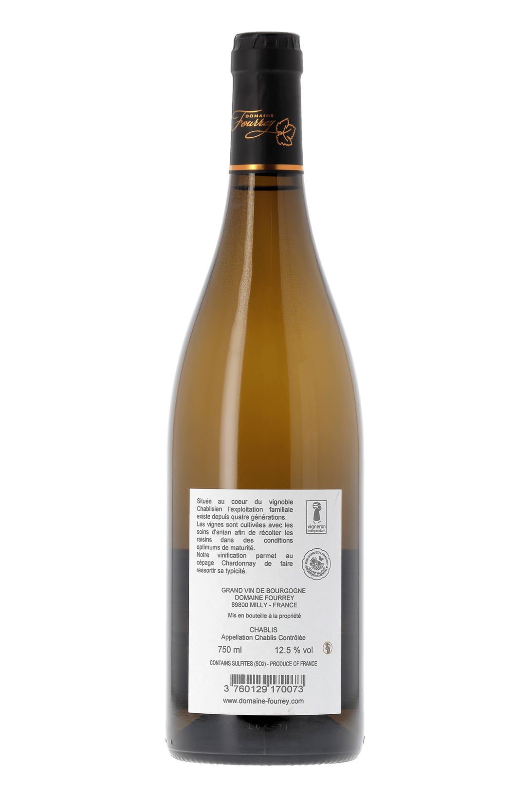 Chablis Domaine Fourrey 2021 - frontbs