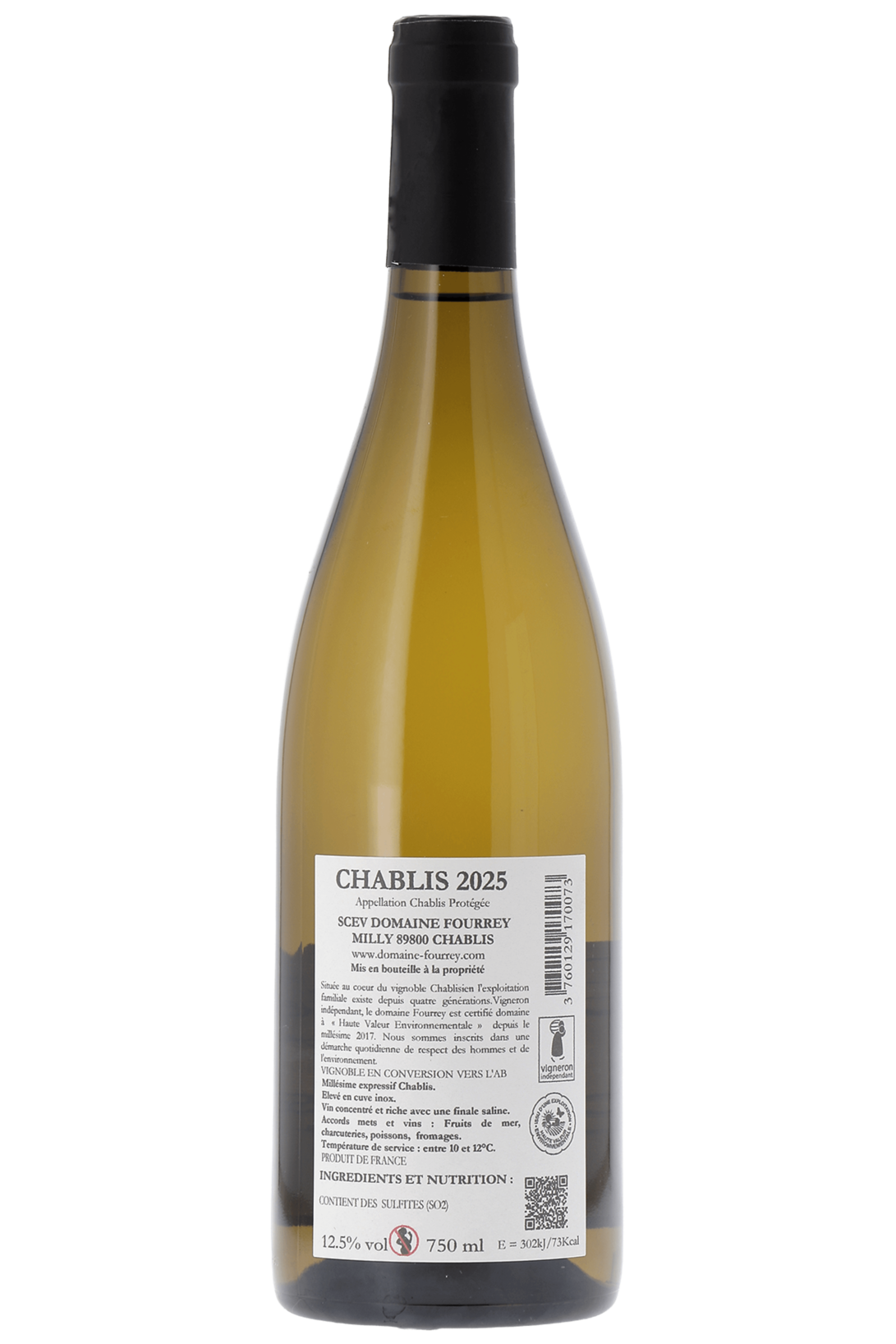 Chablis Domaine Fourrey 2025 - frontbs