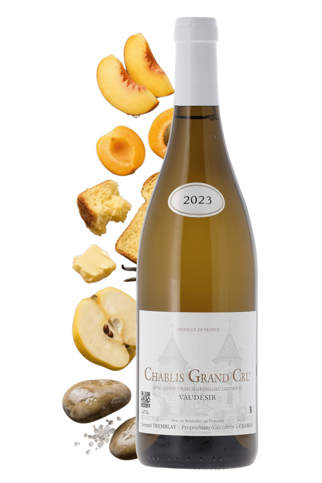 Chablis grand cru Vaudesir Domaine Gérard Tremblay 2023 - frontbs