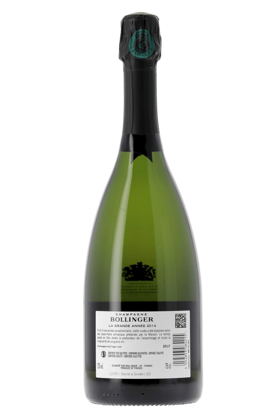 Champagne La Grande Année Champagne Bollinger 2014 - frontbs