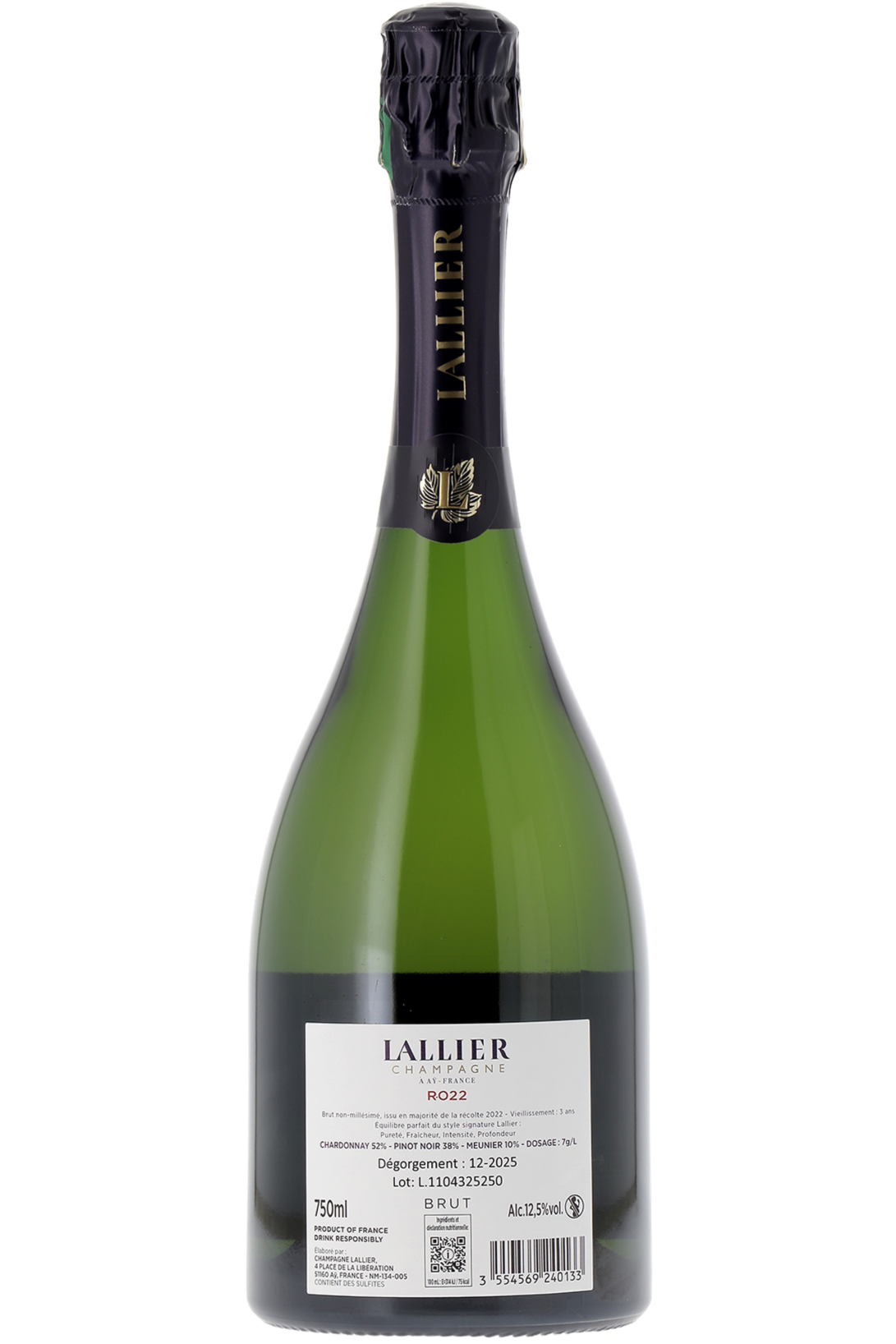 Champagne R022 Champagne Lallier NM - frontbs