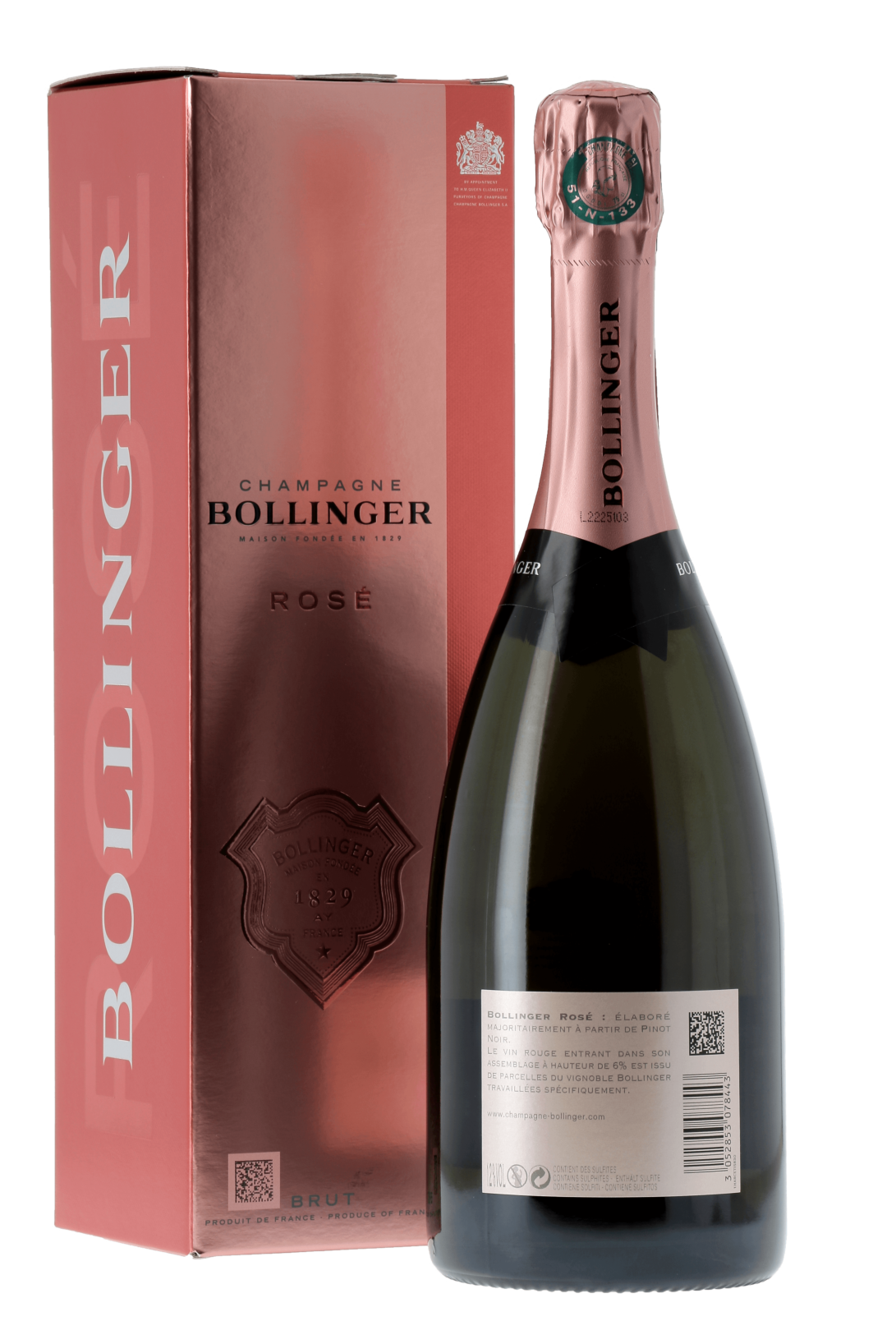 Champagne rosé Spécial Cuvée Champagne Bollinger NM - frontbs