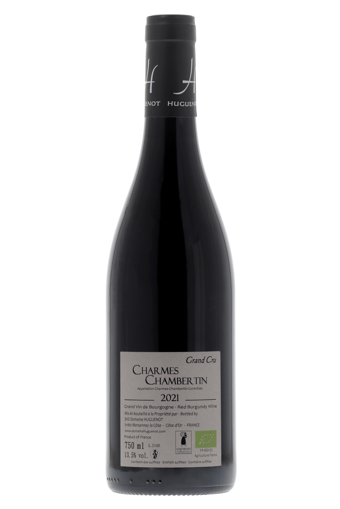 Charmes-Chambertin Grand Cru Domaine Huguenot 2021 - frontbs