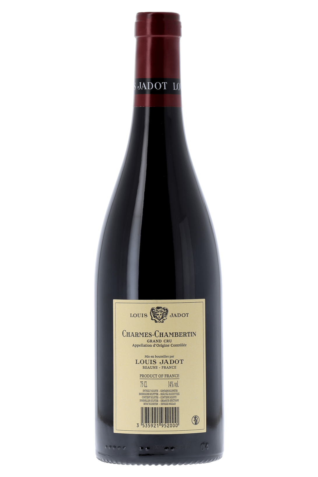 Charmes-Chambertin Grand Cru Louis Jadot 2018 - frontbs