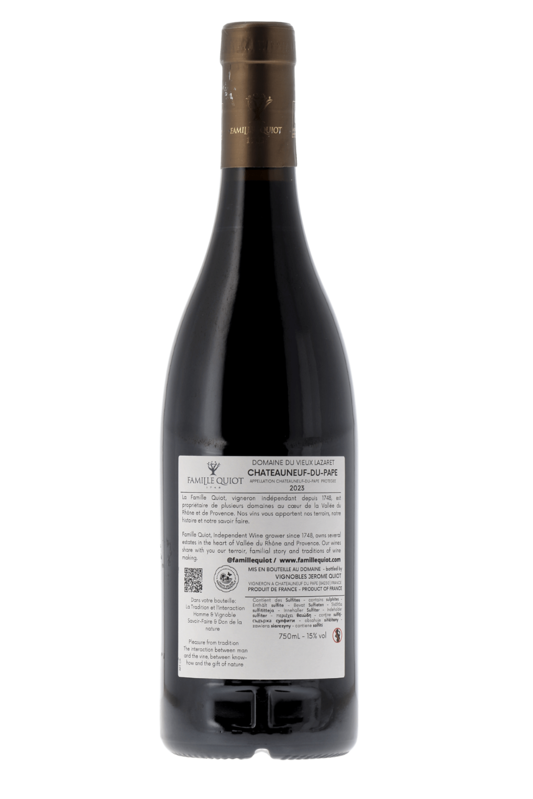 Châteauneuf-du-Pape Domaine du Vieux Lazaret 2023 - frontbs