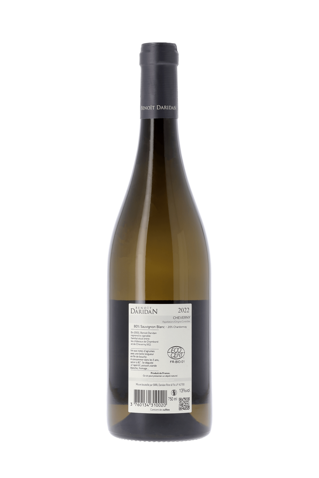 Cheverny Tradition Domaine Daridan 2022 - frontbs