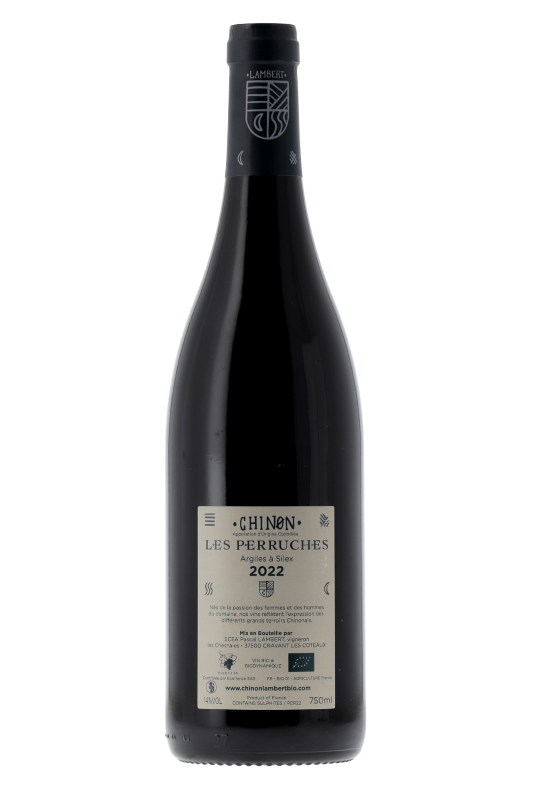 Chinon Les Perruches Domaine Lambert 2022 - frontbs