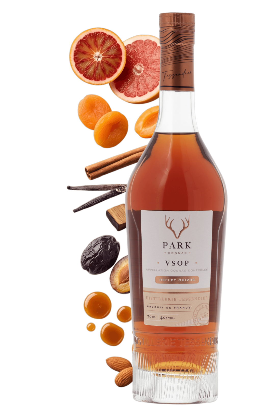 Cognac VSOP Reflet cuivré Park 70cl - frontbs