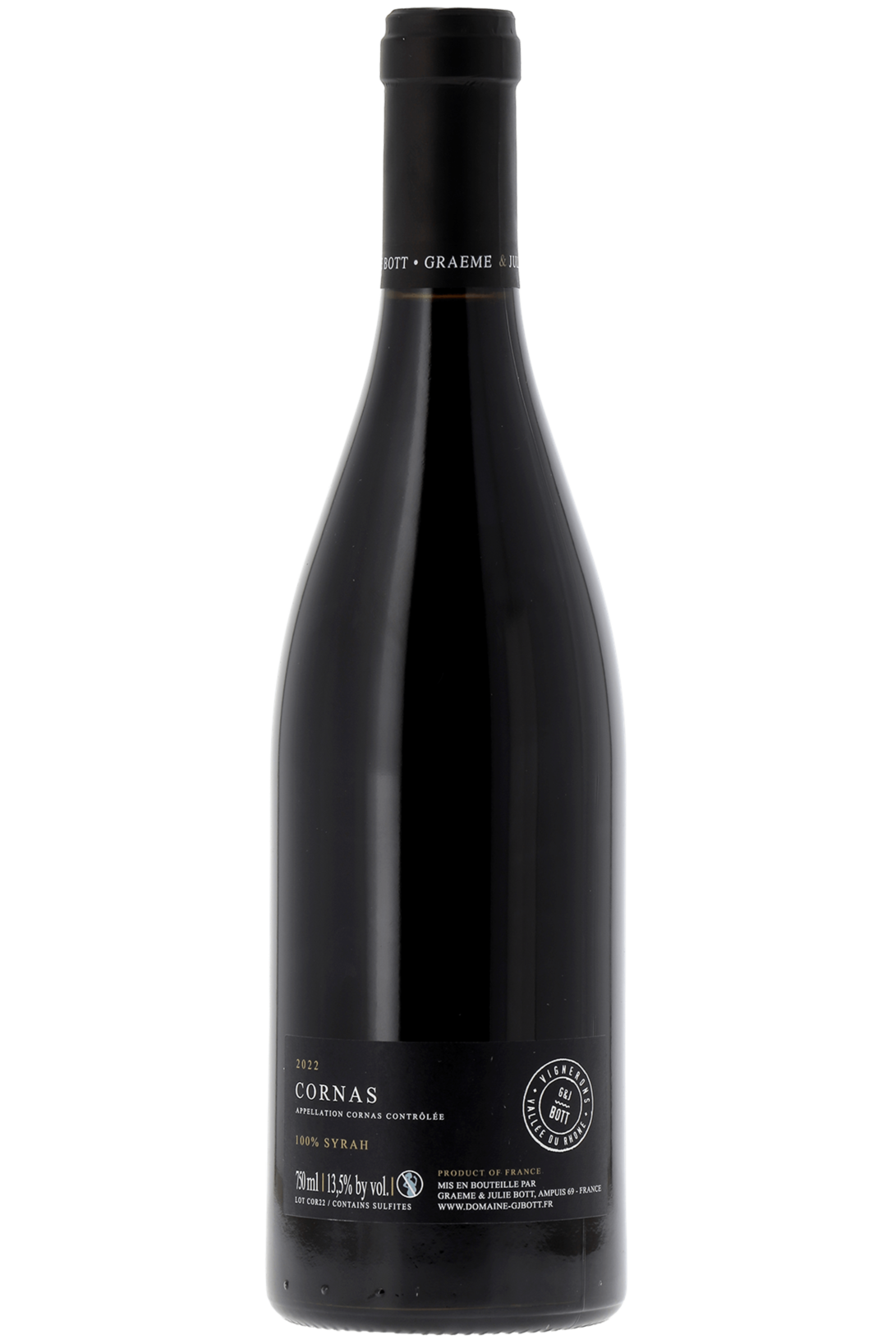 Cornas Domaine Graeme & Julie Bott 2022 - frontbs