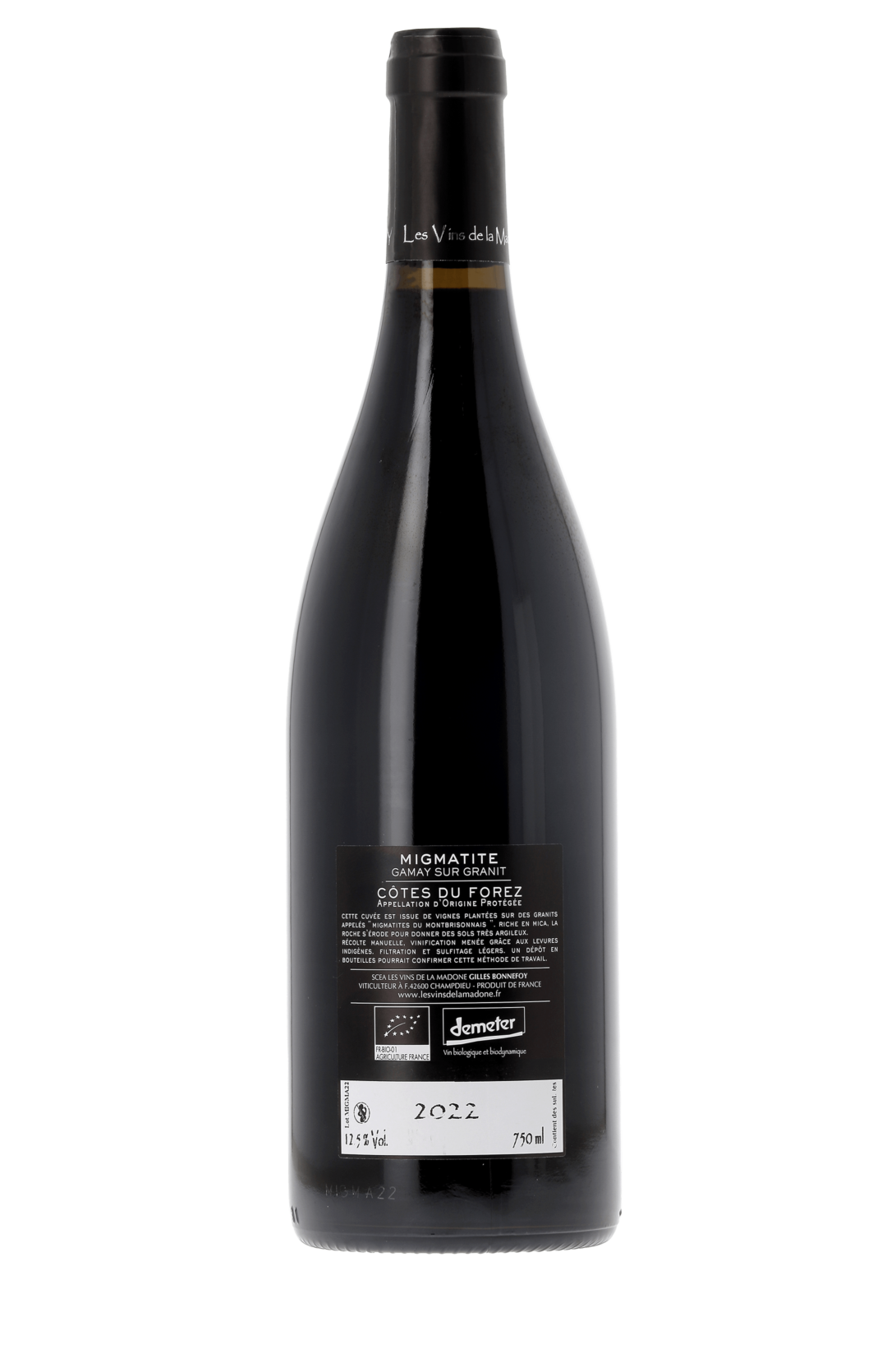 Côtes du Forez Migmatite Les Vins de la Madone 2022 - frontbs