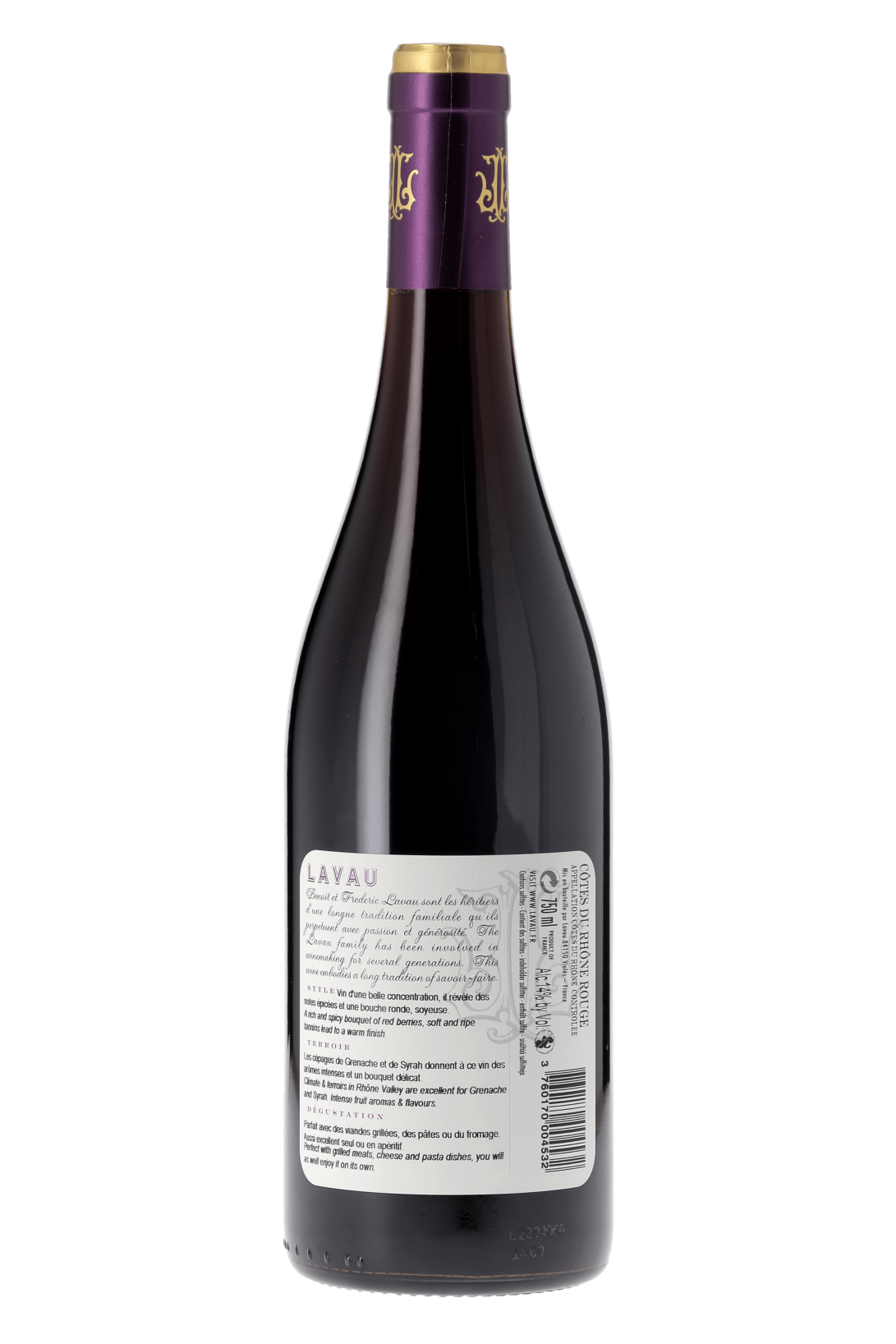 Côtes du Rhône Maison Lavau 2020 - frontbs