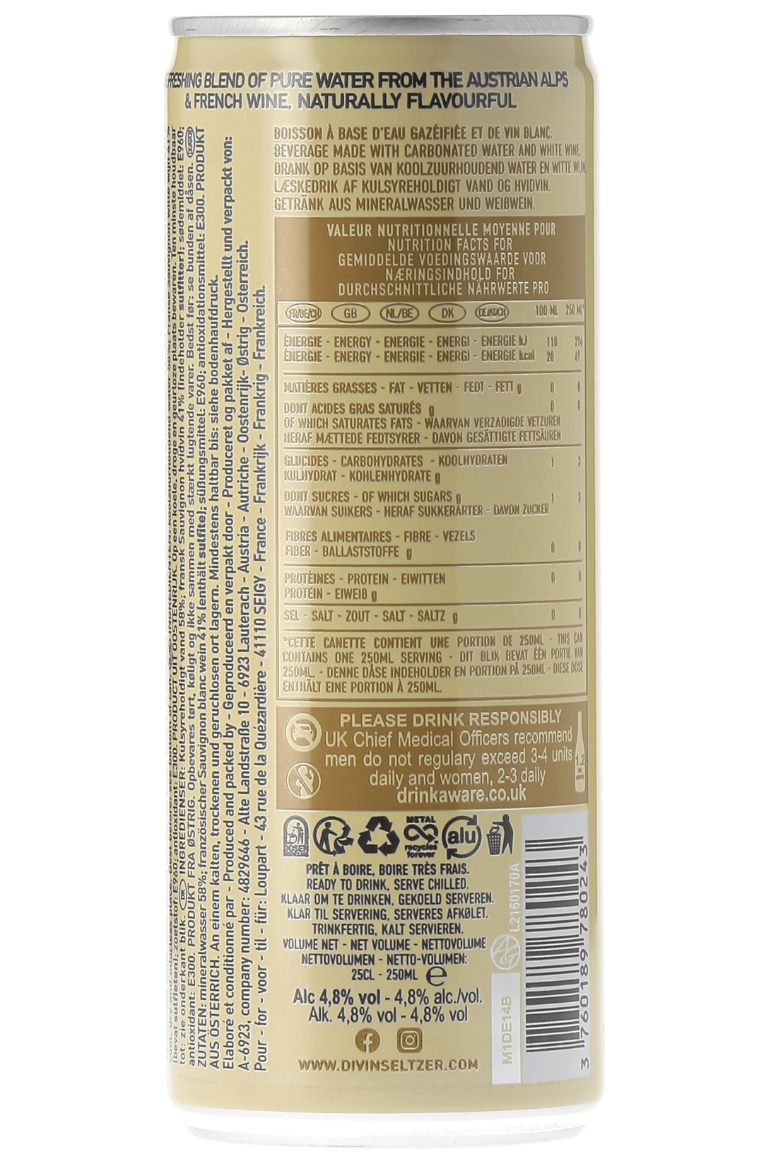 Divin à base de IGP Loire Sauvignon blanc - frontbs