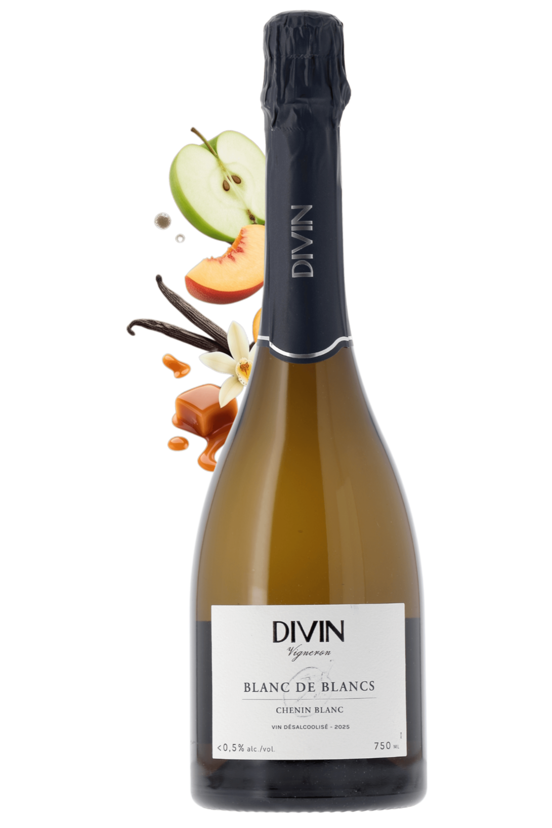 Divin Vigneron Blanc de Blancs Chenin Divin 2025 - frontbs
