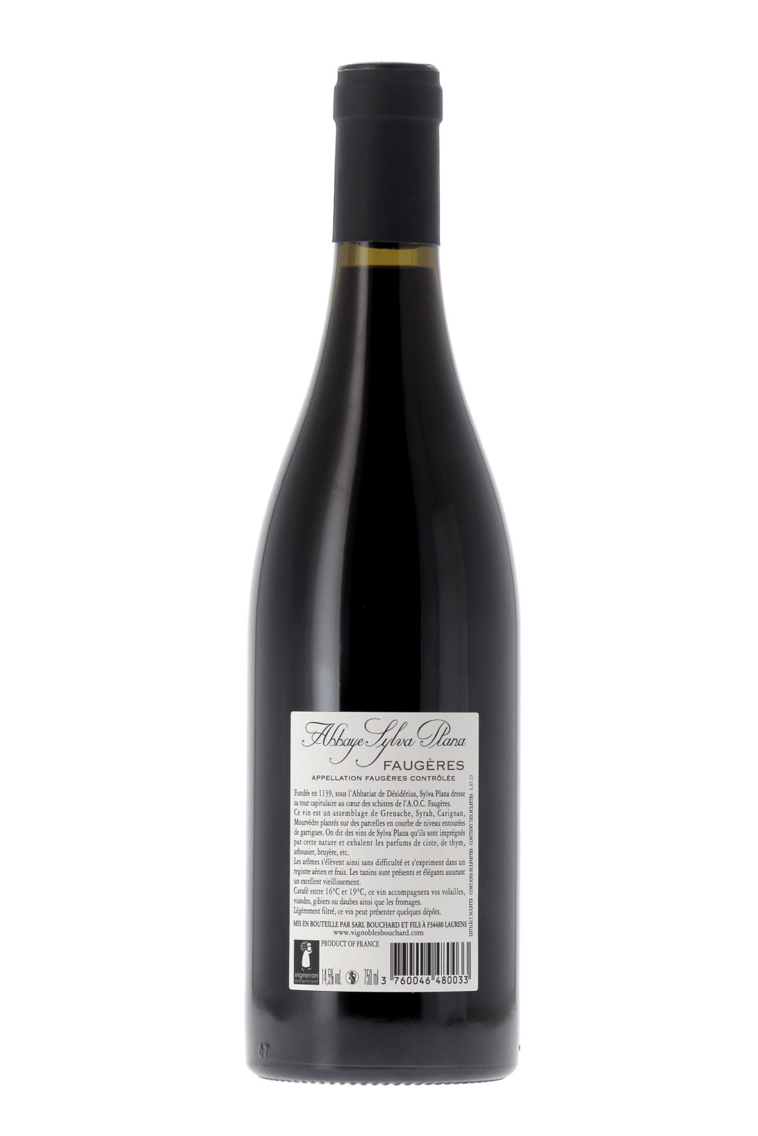 Faugères La Closeraie Abbaye Sylva Plana 2022 - frontbs