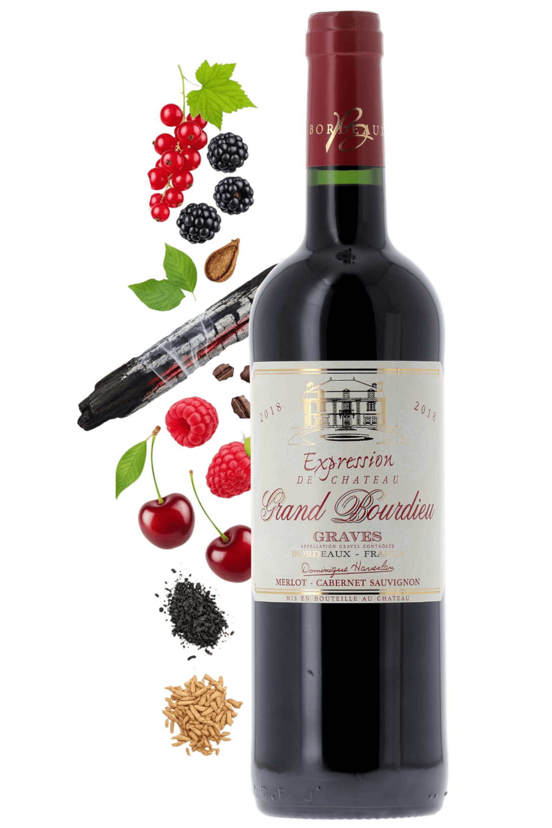 Graves Expression Château Grand Bourdieu 2018 - frontbs