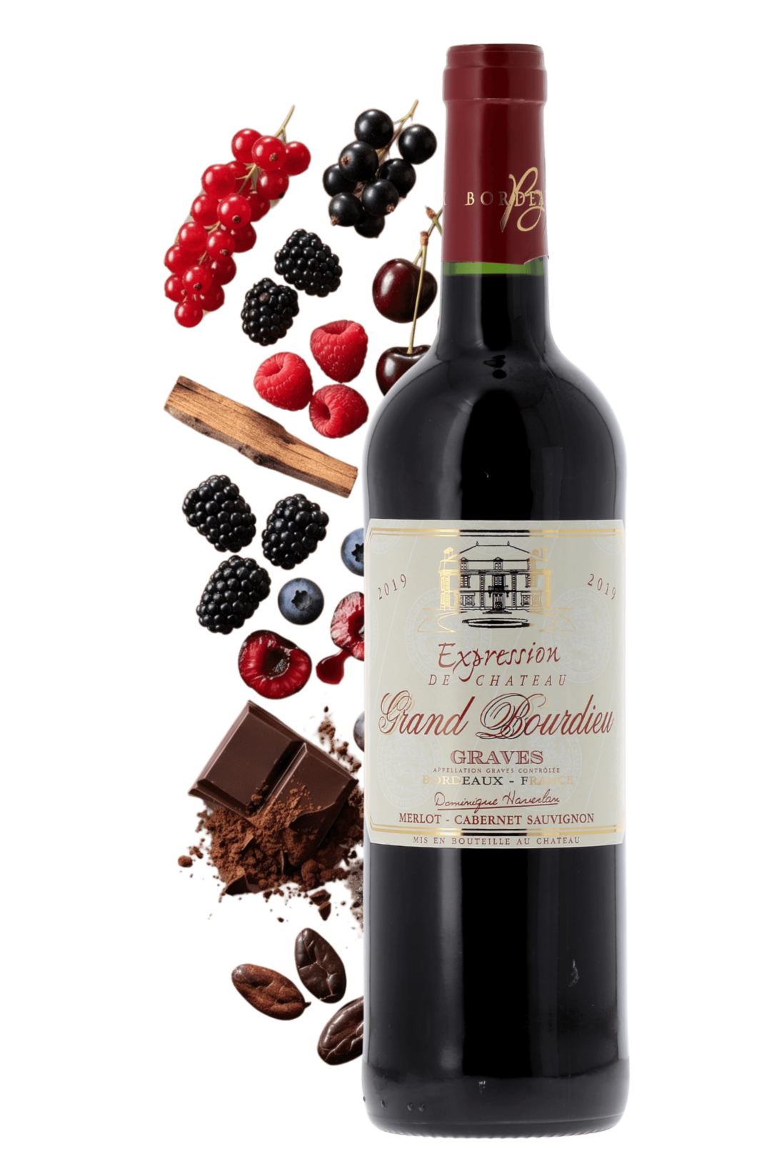 Graves Expression Château Grand Bourdieu 2019 - frontbs