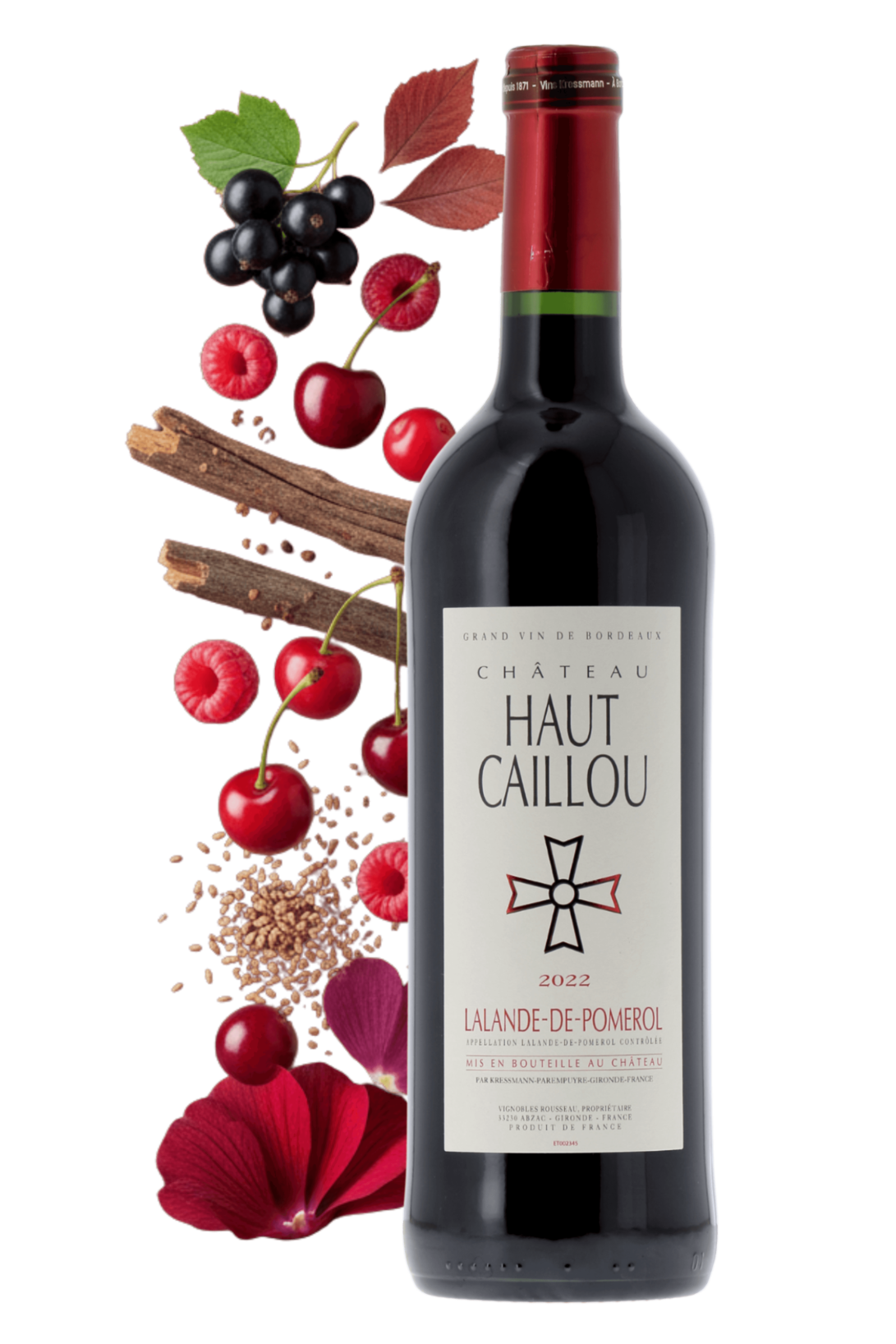 Lalande-de-Pomerol Château Haut Caillou 2022 - frontbs