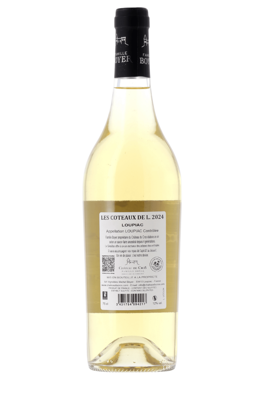 Loupiac Les Coteaux de L. Château du Cros 2024 - frontbs