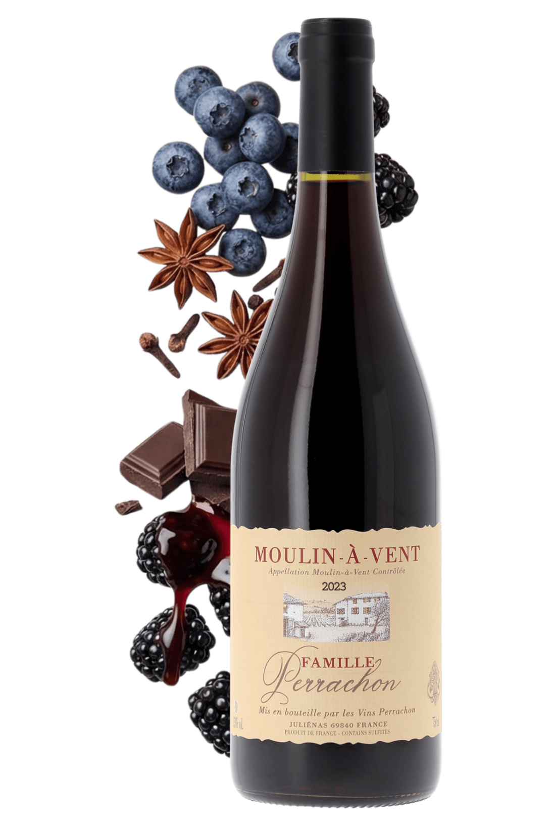 Moulin-à-Vent Domaine Laurent Perrachon et Fils 2023 - frontbs