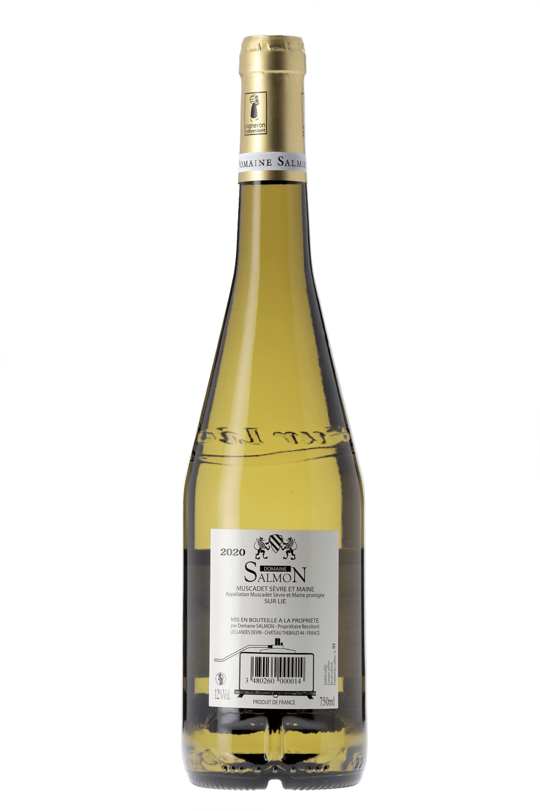 Muscadet Sèvre et Maine sur Lie Le Vieux Pressoir Domaine Salmon 2020 - frontbs