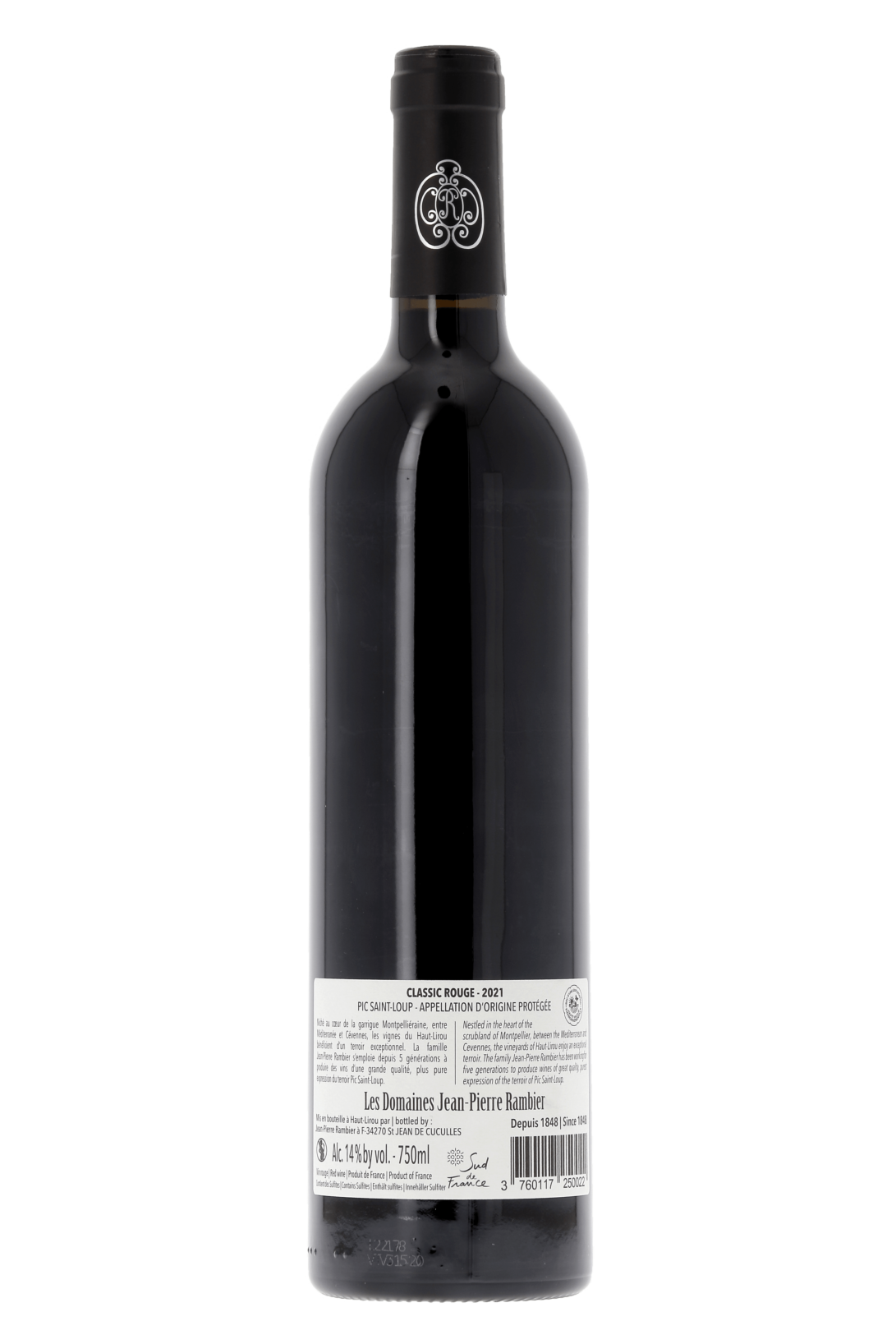 Pic Saint-Loup Classic Domaine Haut-Lirou 2021 - frontbs