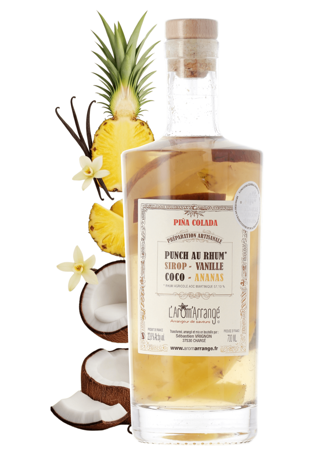 PUNCH AU RHUM PINA COLADA - L’Arôm Arrangé - frontbs