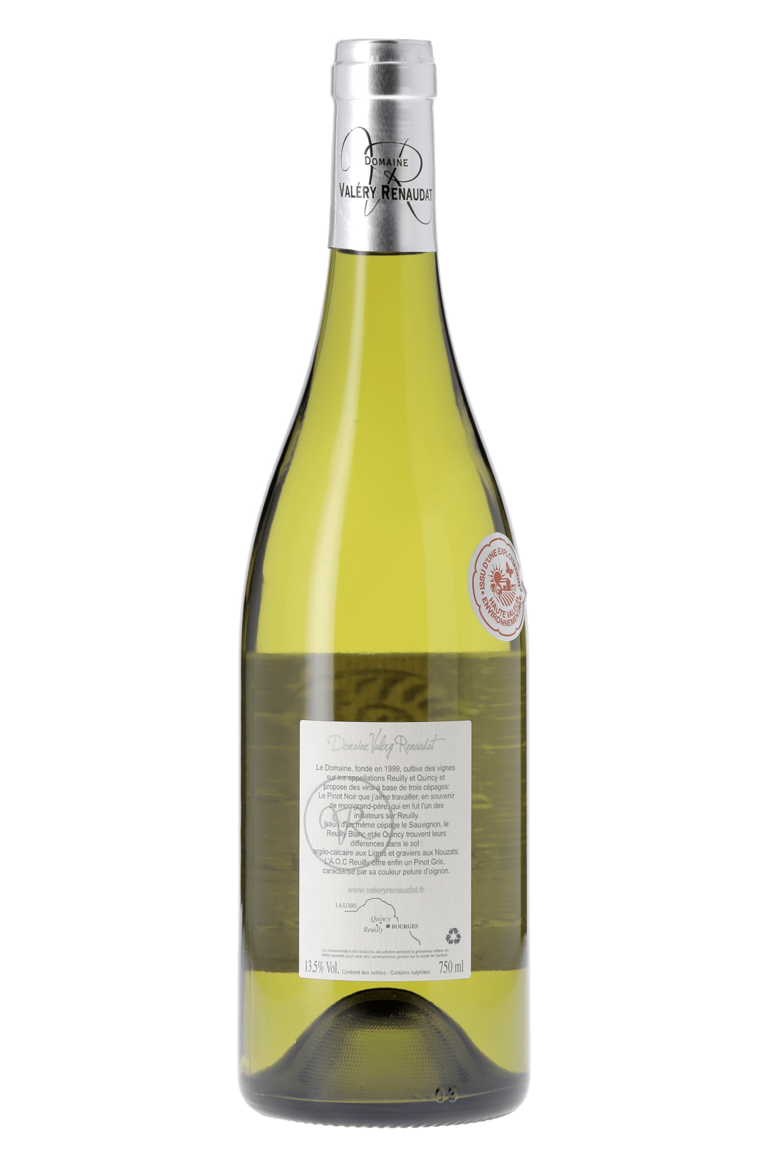 Reuilly Les Lignis Domaine Valery Renaudat 2020 - frontbs