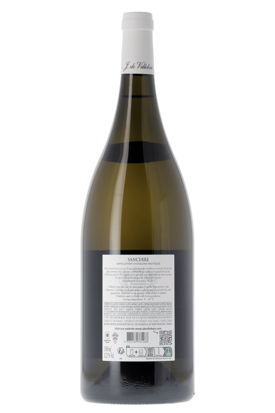 Sancerre J. de Villebois 2022 150cl - frontbs