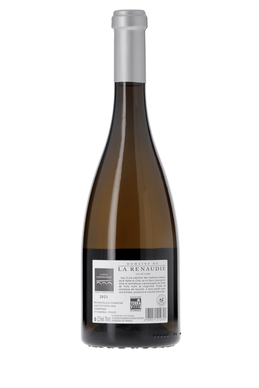 Touraine Chenonceaux Domaine De La Renaudie 2021 - frontbs