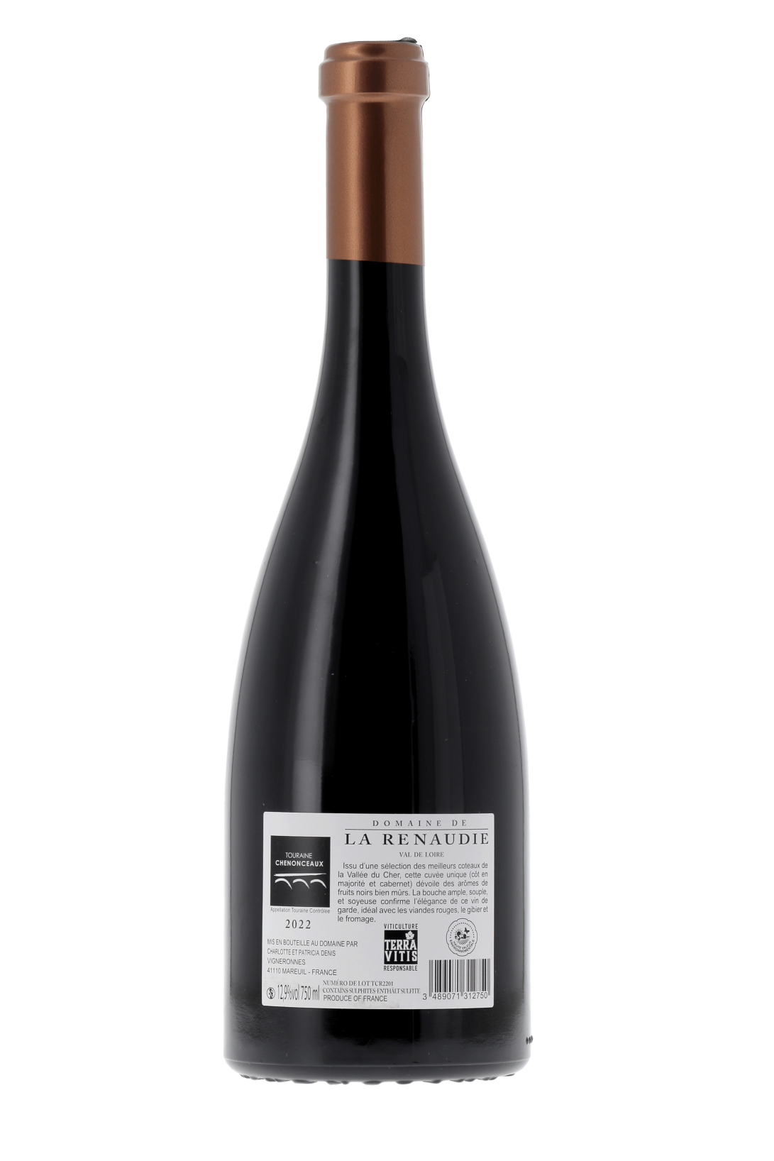 Touraine Chenonceaux Domaine De La Renaudie 2022 - frontbs