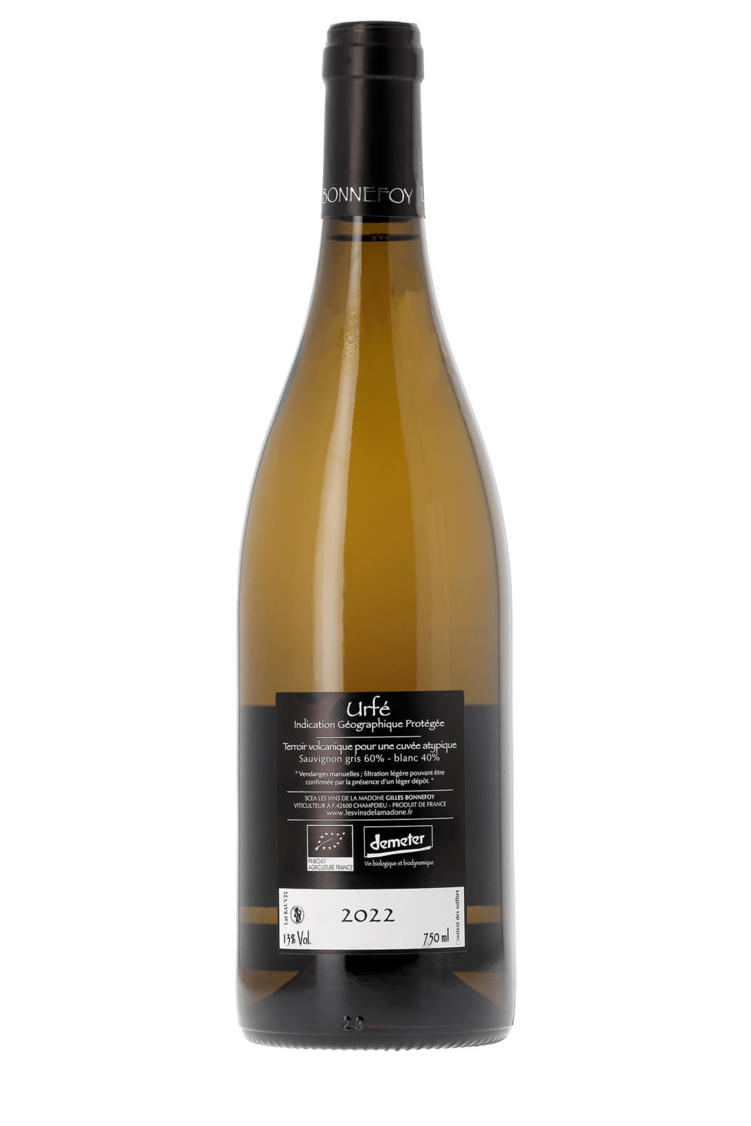 Urfé Sauvignon Gris et Blanc Les Vins de la Madone 2022 - frontbs