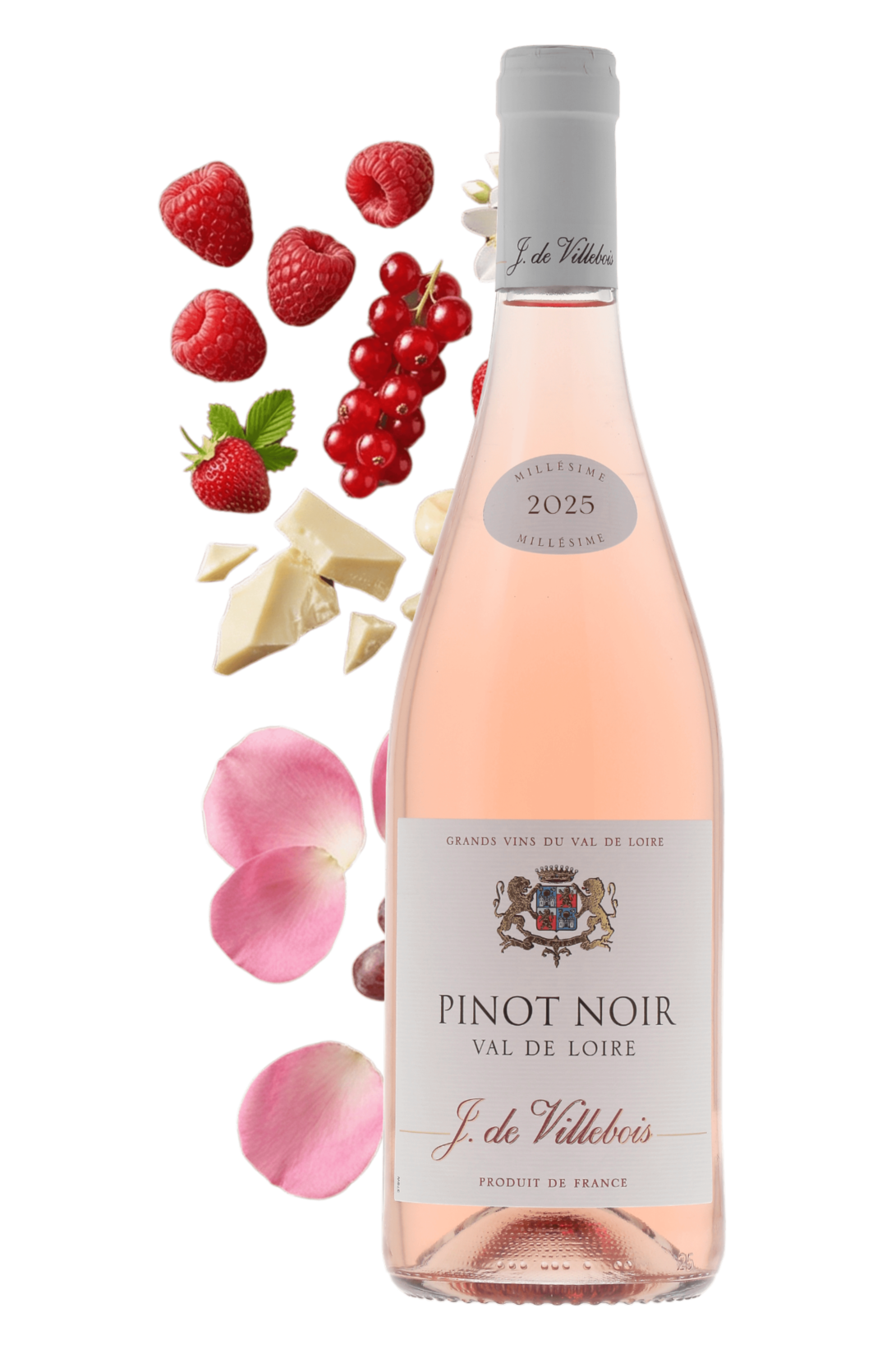 Val de Loire Rosé Pinot noir J. de Villebois 2025 - frontbs