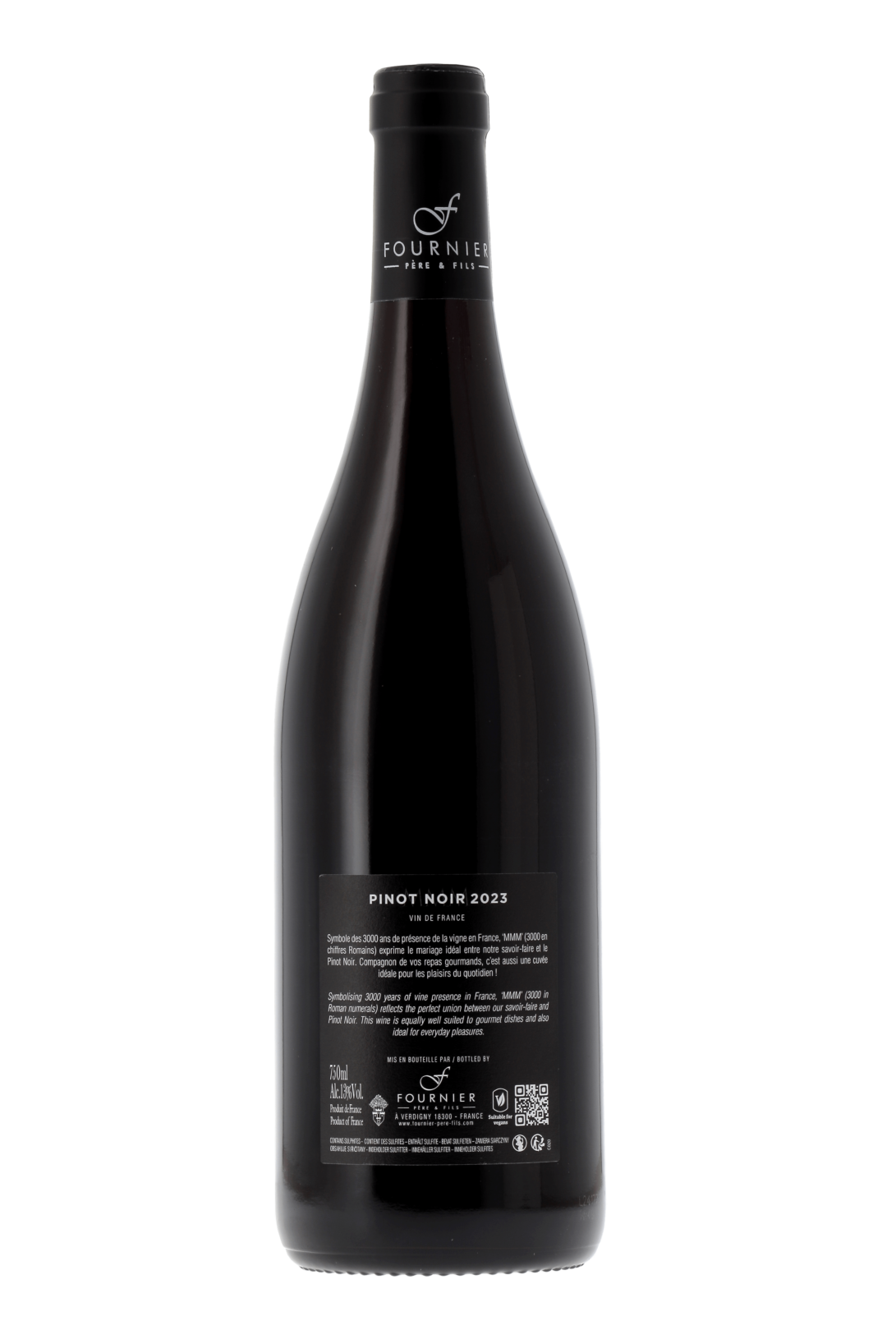 Vin de France MMM Pinot noir Fournier Père et Fils 2023