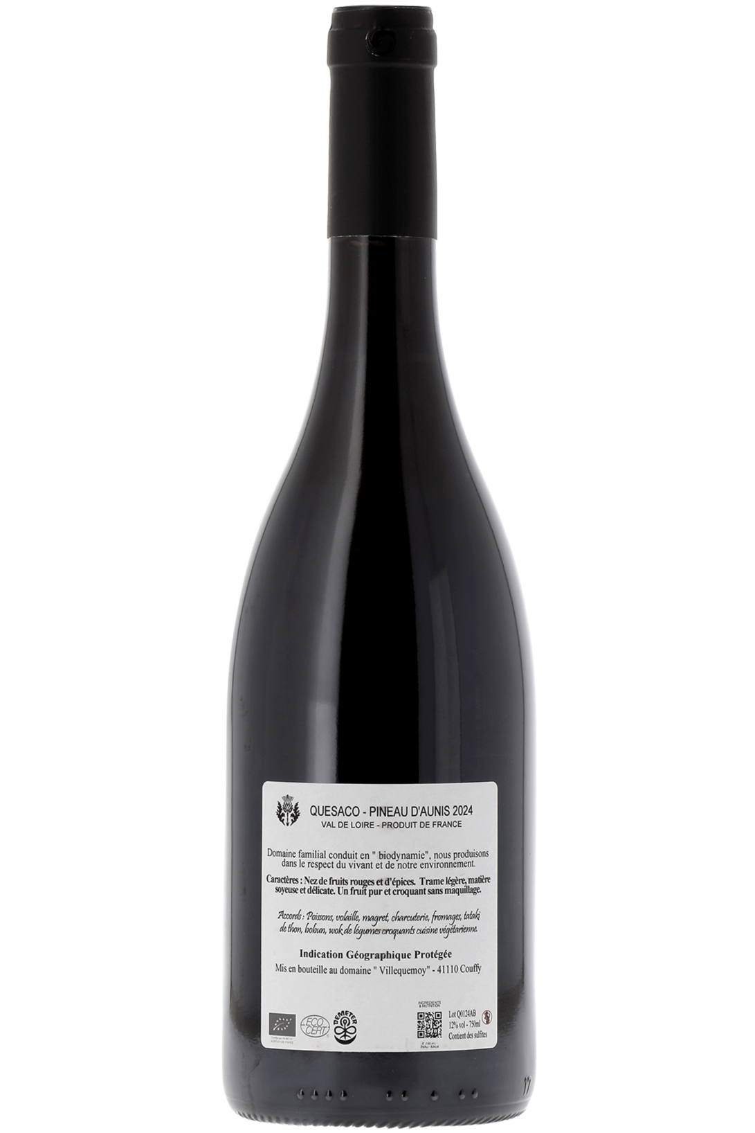Vin de France Quèsaco Domaine de l'Aumonier 2024 - frontbs