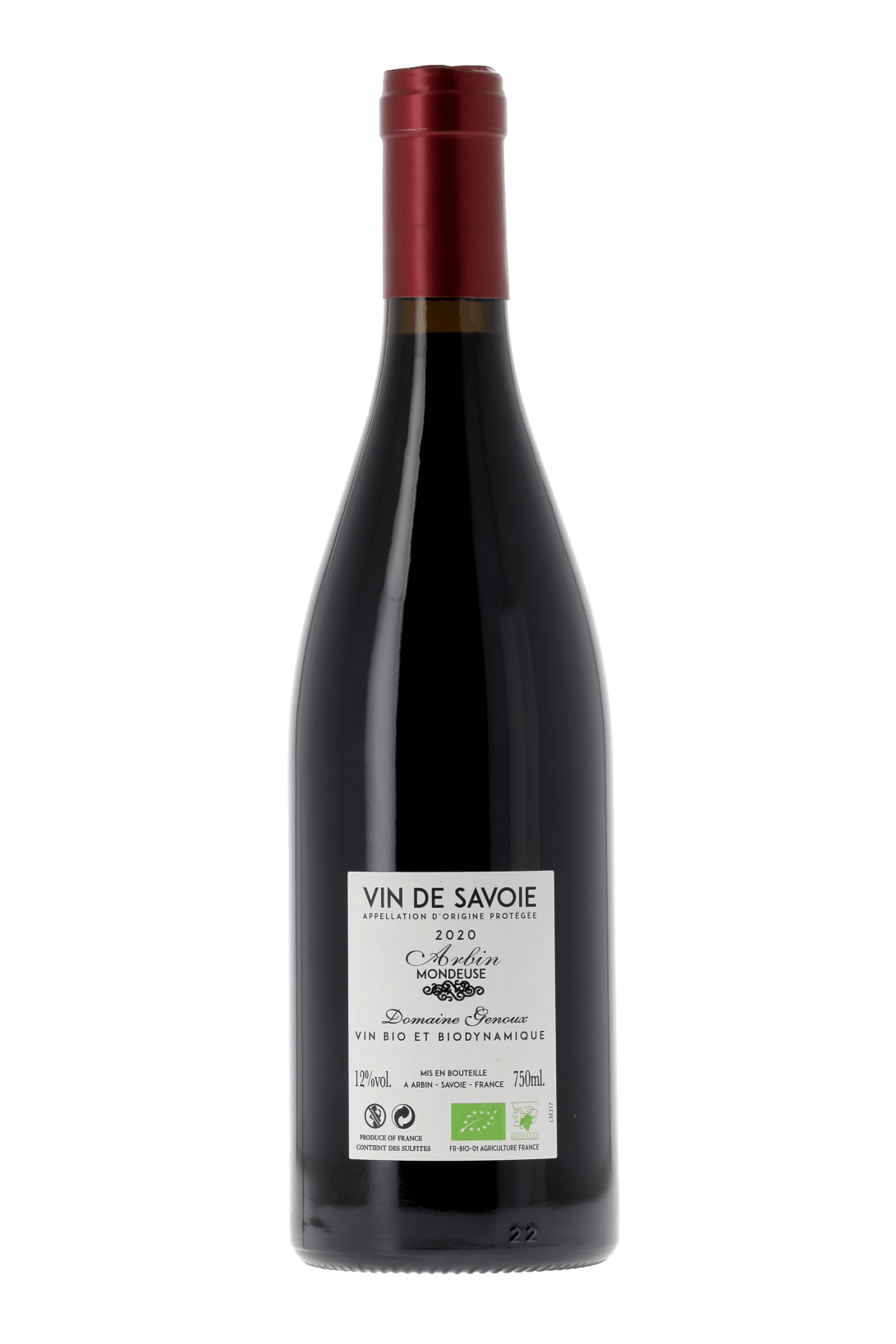 Vin de Savoie Le Comte Rouge Château de Mérande 2020 - frontbs