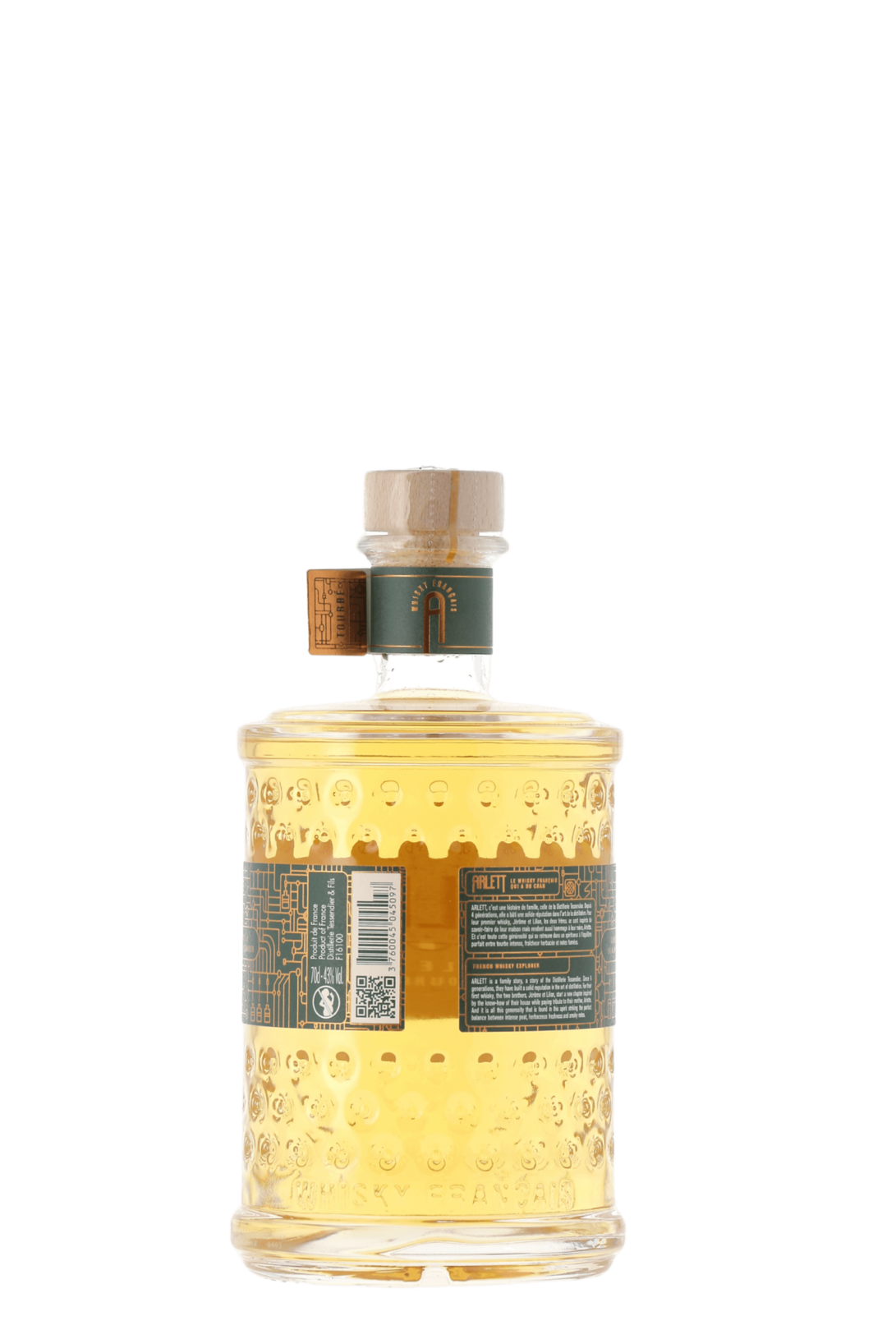 Whisky Arlett Single Malt Tourbé Distillerie Tessendier & Fils NM 70cl - frontbs